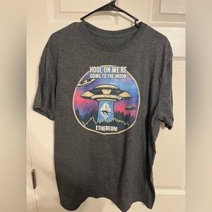 Mens Ethereum Shirt - Cryptocurrency- L